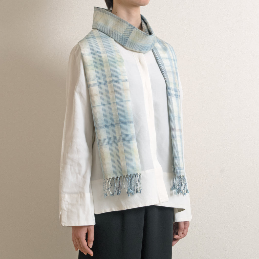 紬の手織りストール プルート — アトリエシムラ
